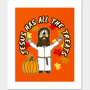 Jesus Has All The Treats Christian Halloween Alternative Posters and Art